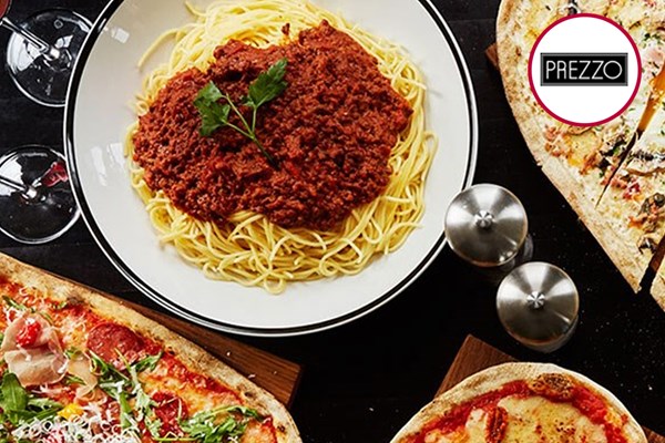 Three course meal for two at a Prezzo restaurant