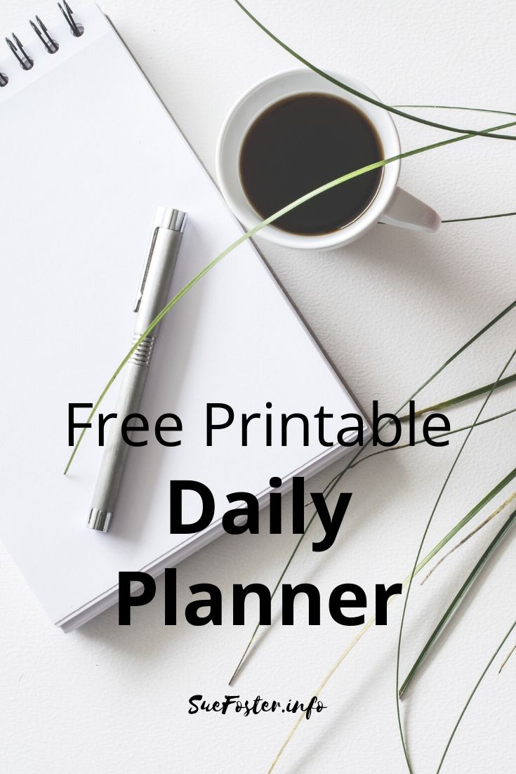 Free printable daily planner