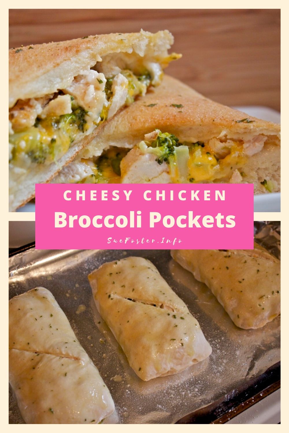 Cheesy Chicken Broccoli Pockets