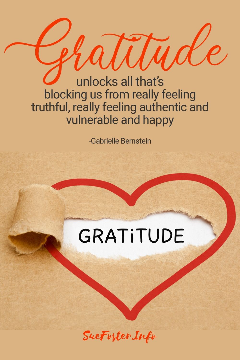 Gratitude unlocks all that's blocking us from really feeling truthful, really feeling authentic and vulnerable and happy.