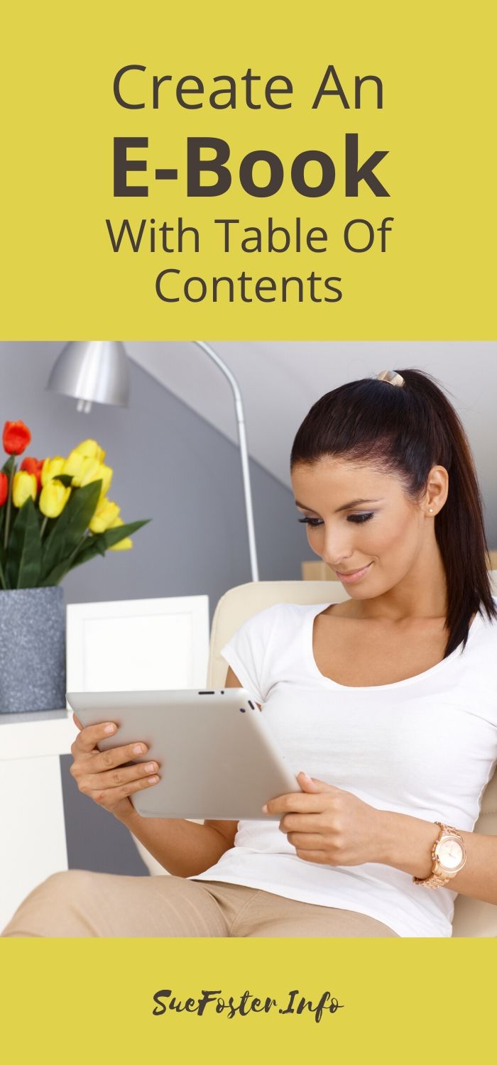 Create an e-book with a table of contents for easy chapter navigation.