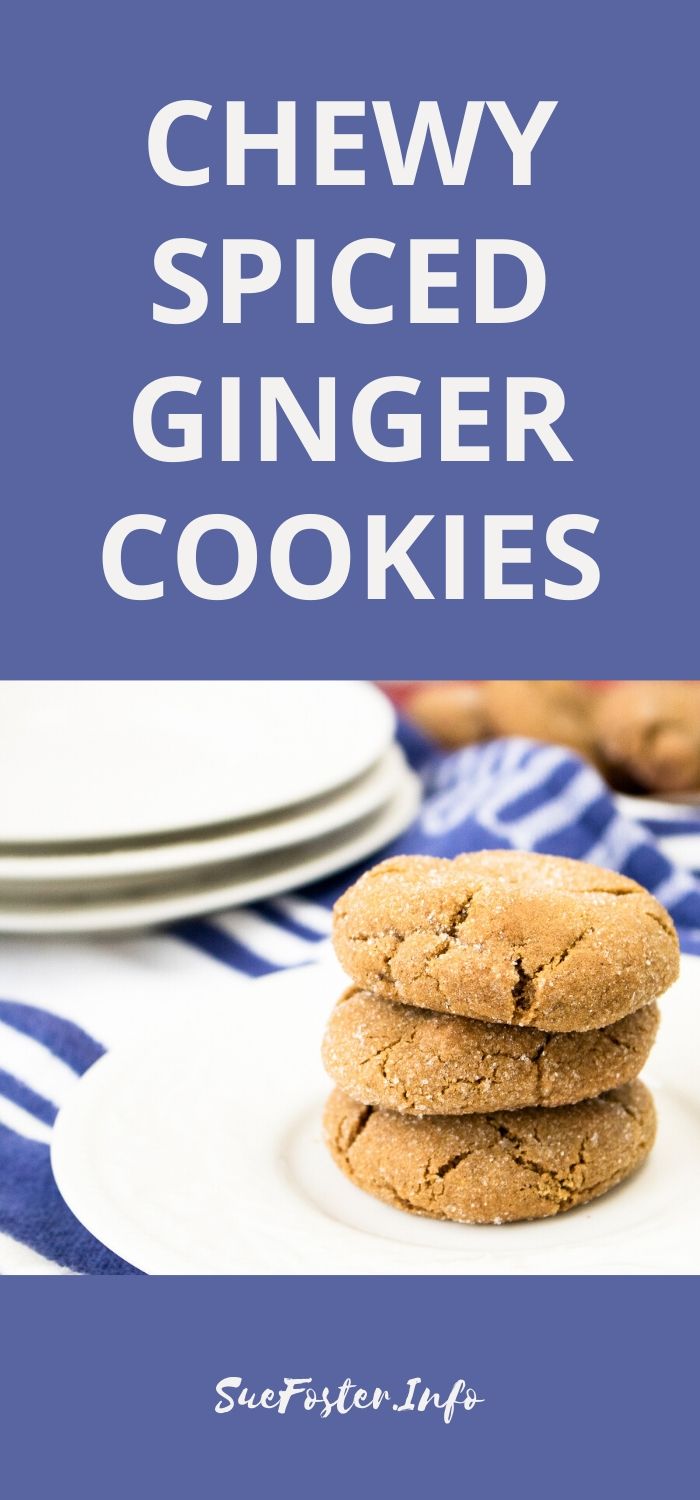 Chewy spiced ginger cookies