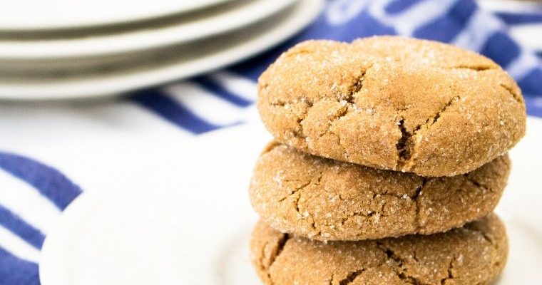 Chewy spiced ginger cookies