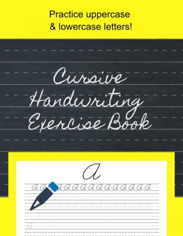 Learn cursive uppercase and lowercase letters then practice cursive writing on the lined paper.