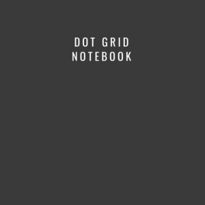 A simple dot grid notebook with a black matte cover containing 110 dot grid pages.