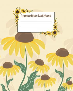 Sunflower composition notebook