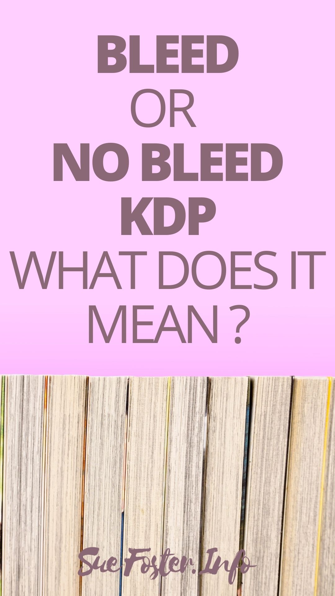  In this post I explain the difference between bleed and no bleed and the tools you can use to make sure your books are made to Amazon's specifications. 