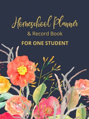 Homeschool planner and record book for one student. Undated so that you can start at any time of the year.