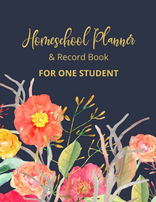 Homeschool planner and record book for one student. Undated so that you can start at any time of the year.