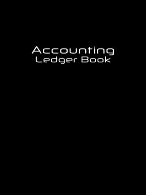 Accounting ledger book - black