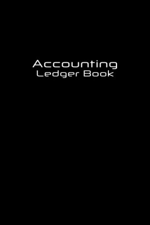 Accounting ledger book - black