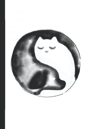cat and dog yin yang notebook