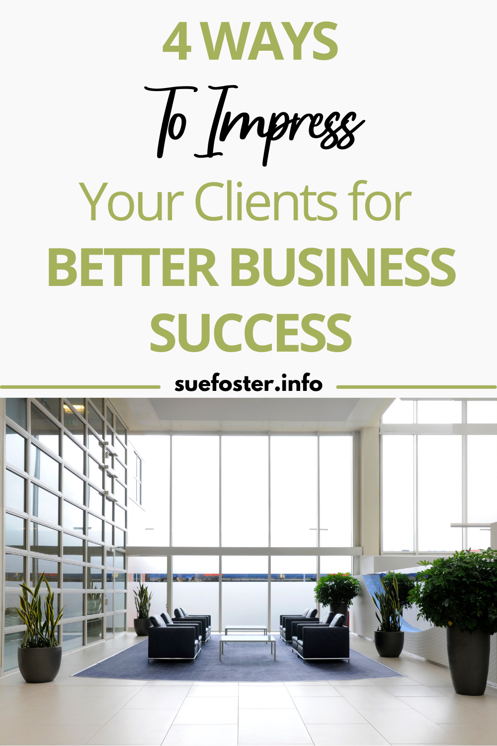 First impressions count a lot towards how clients will feel about dealing with your business, and it is vital that you ensure that they feel welcome and comfortable.