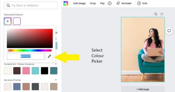 How To Use Canva’s Colour Picker Eyedropper Tool