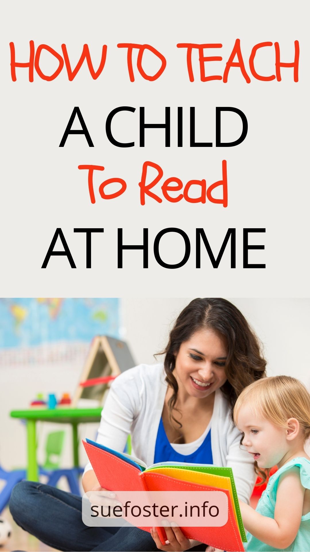 This post covers how to teach your child to read at home, along with tips on how to help them learn to count.