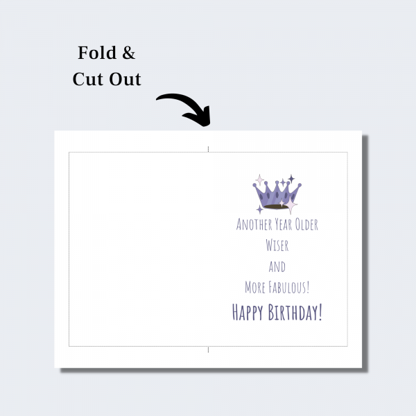 Fold and cut out card.