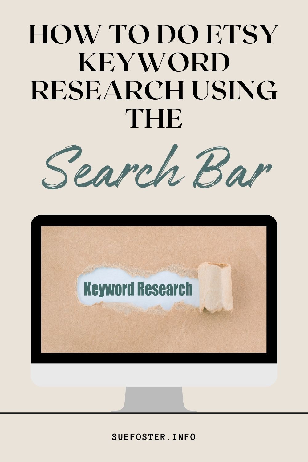 Etsy seller’s guide to keyword research. Learn to use the Etsy search bar effectively, optimise your listings, and boost your sales.