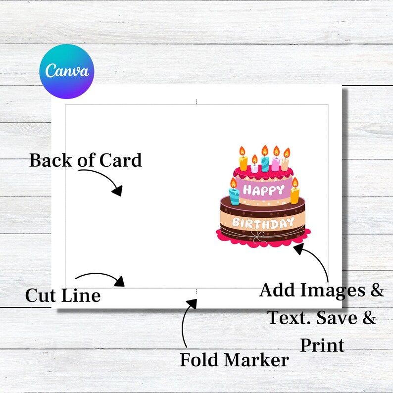 Canva greeting card template