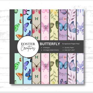 Butterfly scrapbook paper pad