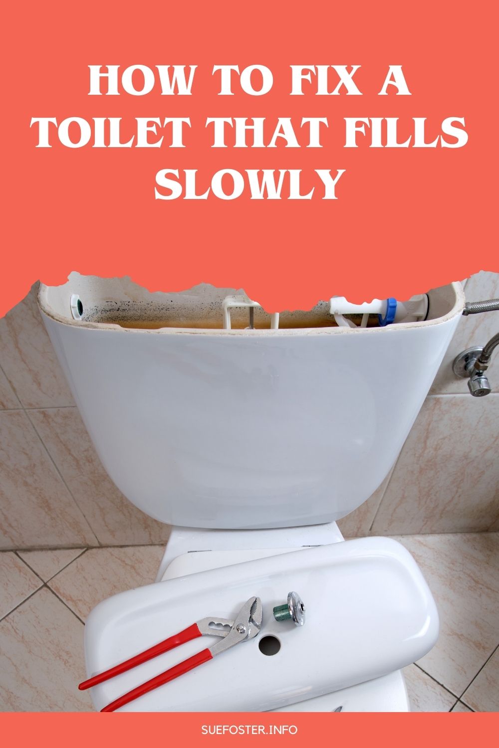 How to fix a slow-filling toilet with a Siamp Diaphragm. Save time & money with this easy DIY solution. Watch the helpful video tutorial I discovered.
