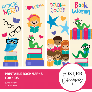 Printable Bookmarks for kids