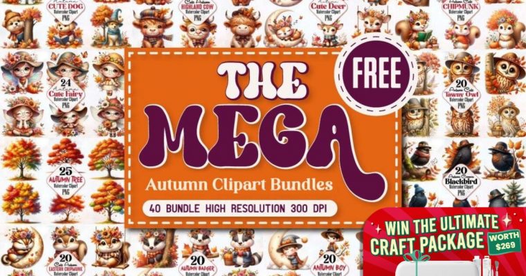 The mega autumn clipart bundle