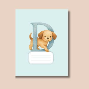 D-themed exercise book