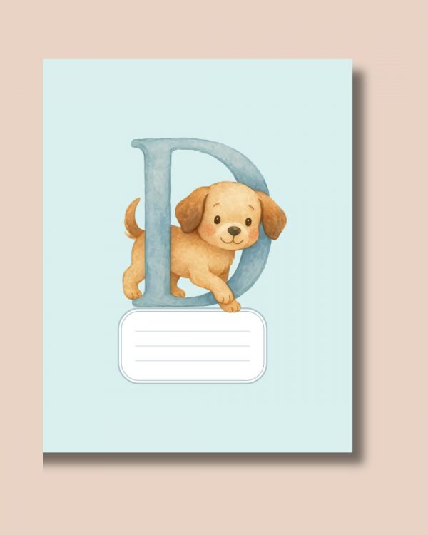D – Wide Ruled Half Lined, Half Blank Exercise Book for Kids (Alphabet Collection) - Image 4
