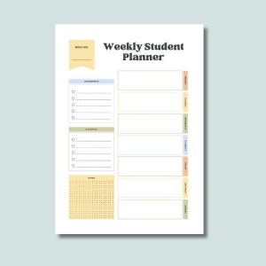 Weekly Student Planner