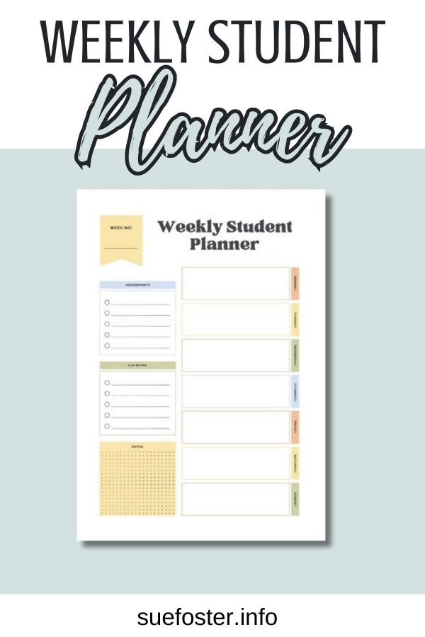 Weekly Student Planner - Image 2