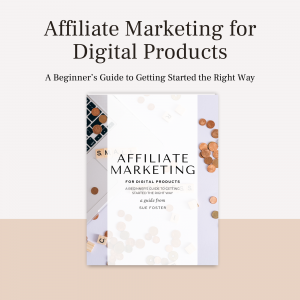 Affiliate marketing for digital products, PDF guide.