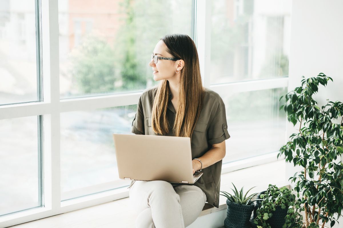 Woman On Laptop